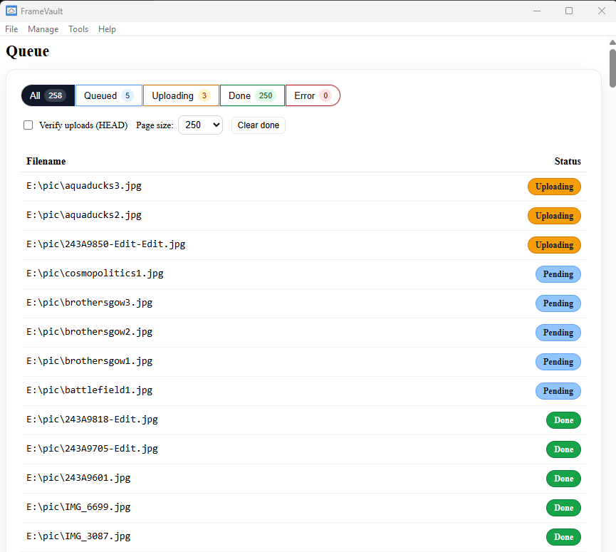 Abstract illustration of cloud software for photographers